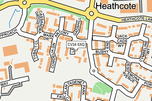 CV34 6XG map - OS OpenMap – Local (Ordnance Survey) CV34 6XG map - OS OpenMap – Local (Ordnance Survey)