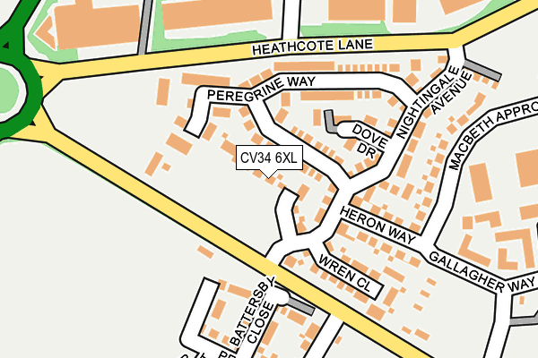 CV34 6XL map - OS OpenMap – Local (Ordnance Survey) CV34 6XL map - OS OpenMap – Local (Ordnance Survey)