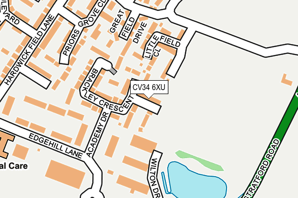 CV34 6XU map - OS OpenMap – Local (Ordnance Survey) CV34 6XU map - OS OpenMap – Local (Ordnance Survey)