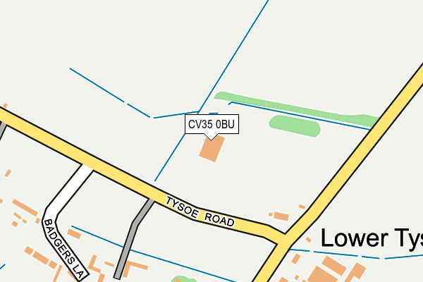 CV35 0BU map - OS OpenMap – Local (Ordnance Survey)