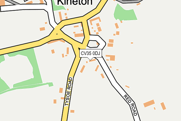CV35 0DJ map - OS OpenMap – Local (Ordnance Survey)