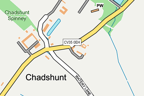 CV35 0EH map - OS OpenMap – Local (Ordnance Survey)