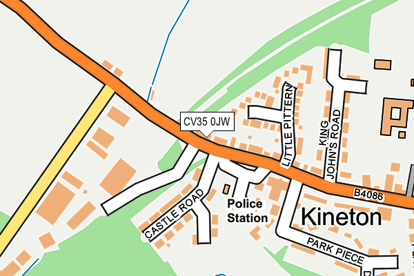 CV35 0JW map - OS OpenMap – Local (Ordnance Survey)