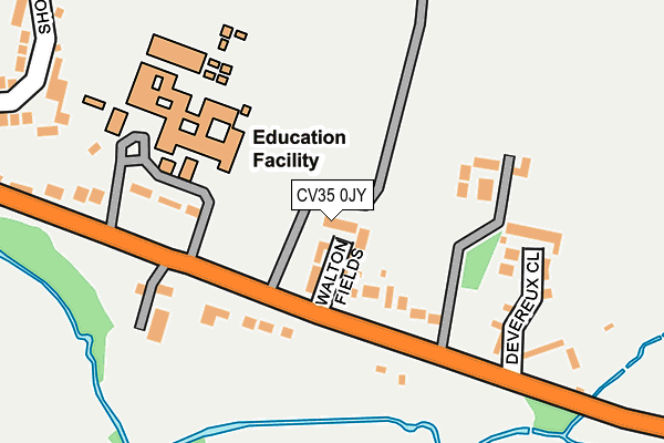 CV35 0JY map - OS OpenMap – Local (Ordnance Survey)