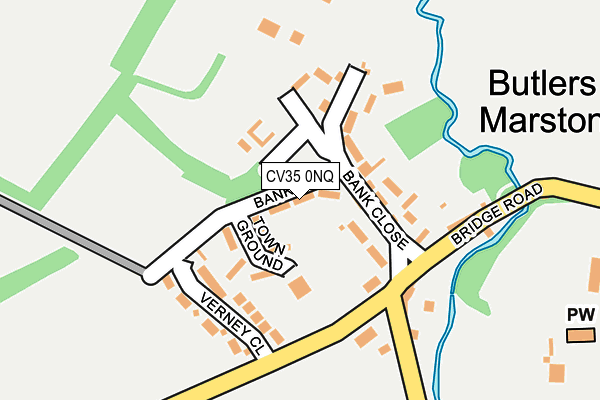 CV35 0NQ map - OS OpenMap – Local (Ordnance Survey) CV35 0NQ map - OS OpenMap – Local (Ordnance Survey)
