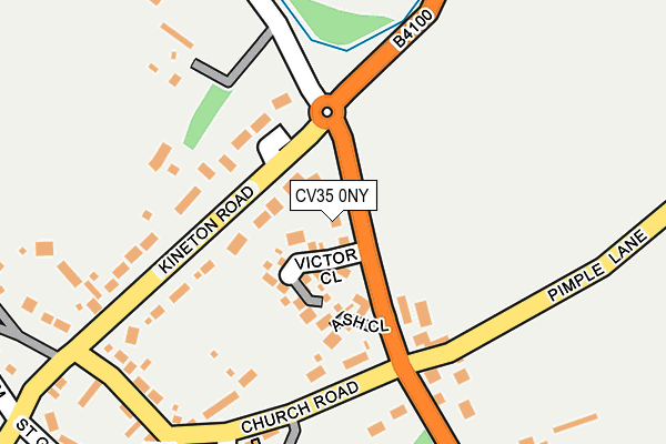 CV35 0NY map - OS OpenMap – Local (Ordnance Survey) CV35 0NY map - OS OpenMap – Local (Ordnance Survey)