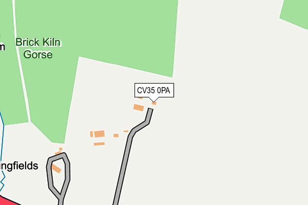 CV35 0PA map - OS OpenMap – Local (Ordnance Survey)