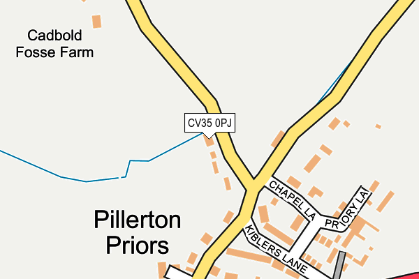 CV35 0PJ map - OS OpenMap – Local (Ordnance Survey)