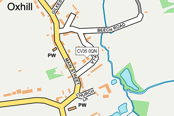 CV35 0QN map - OS OpenMap – Local (Ordnance Survey) CV35 0QN map - OS OpenMap – Local (Ordnance Survey)