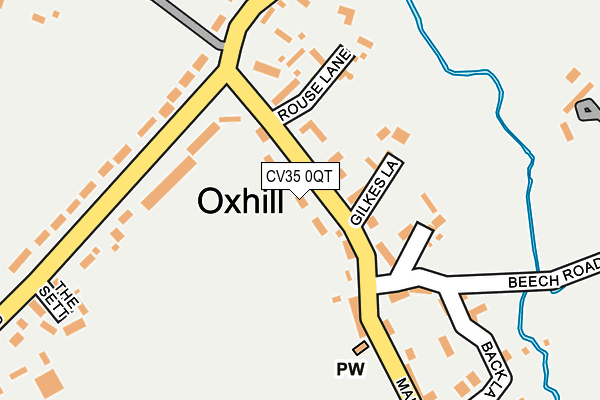 CV35 0QT map - OS OpenMap – Local (Ordnance Survey) CV35 0QT map - OS OpenMap – Local (Ordnance Survey)