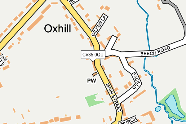 CV35 0QU map - OS OpenMap – Local (Ordnance Survey) CV35 0QU map - OS OpenMap – Local (Ordnance Survey)