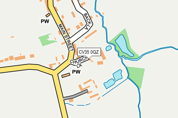 CV35 0QZ map - OS OpenMap – Local (Ordnance Survey) CV35 0QZ map - OS OpenMap – Local (Ordnance Survey)