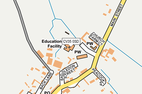 CV35 0SD map - OS OpenMap – Local (Ordnance Survey) CV35 0SD map - OS OpenMap – Local (Ordnance Survey)