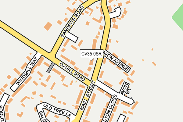 CV35 0SR map - OS OpenMap – Local (Ordnance Survey) CV35 0SR map - OS OpenMap – Local (Ordnance Survey)