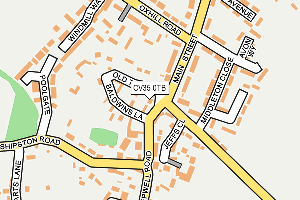 CV35 0TB map - OS OpenMap – Local (Ordnance Survey) CV35 0TB map - OS OpenMap – Local (Ordnance Survey)