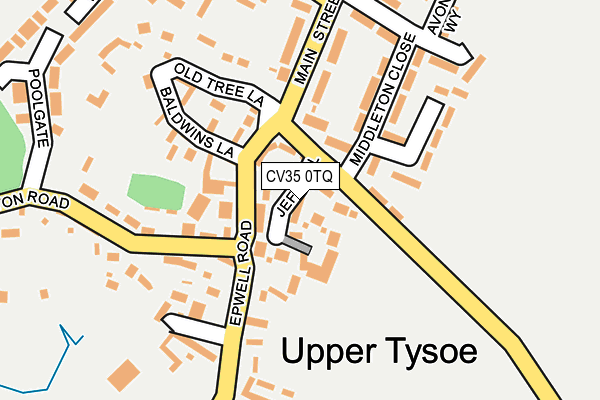 CV35 0TQ map - OS OpenMap – Local (Ordnance Survey)