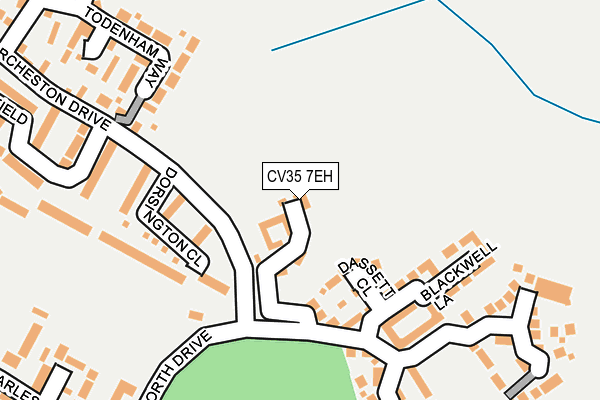 CV35 7EH map - OS OpenMap – Local (Ordnance Survey) CV35 7EH map - OS OpenMap – Local (Ordnance Survey)
