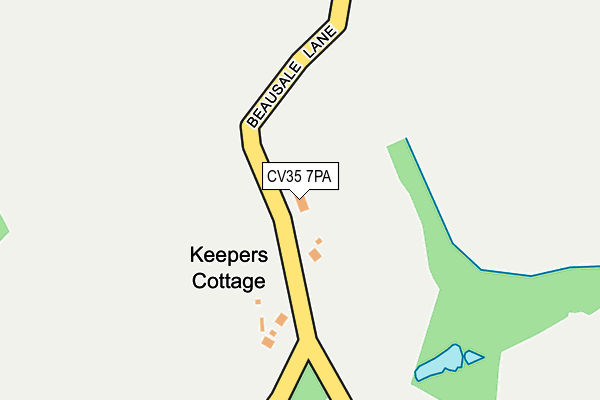 CV35 7PA map - OS OpenMap – Local (Ordnance Survey)