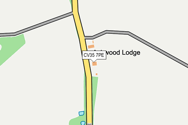 CV35 7PE map - OS OpenMap – Local (Ordnance Survey) CV35 7PE map - OS OpenMap – Local (Ordnance Survey)