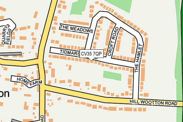 CV35 7QP map - OS OpenMap – Local (Ordnance Survey)