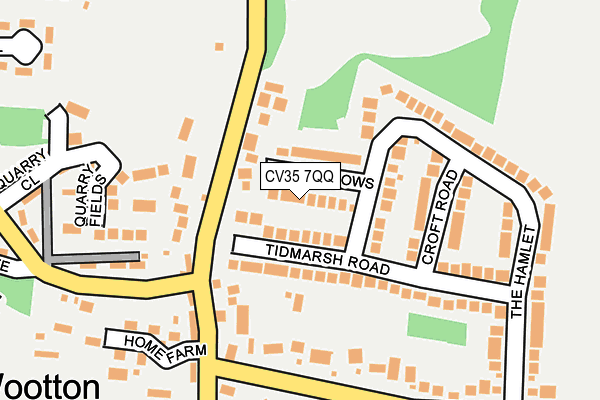 CV35 7QQ map - OS OpenMap – Local (Ordnance Survey) CV35 7QQ map - OS OpenMap – Local (Ordnance Survey)