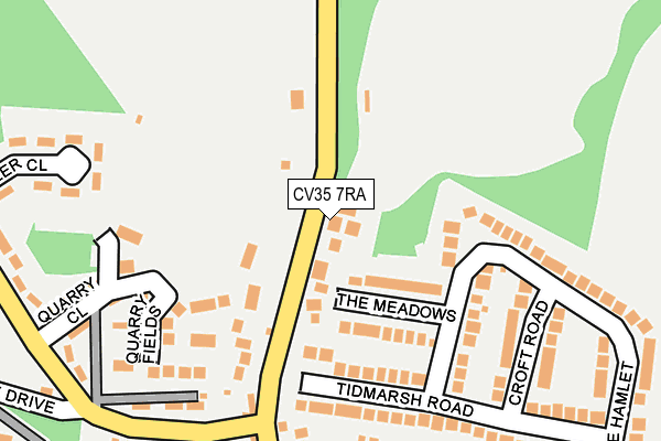 CV35 7RA map - OS OpenMap – Local (Ordnance Survey) CV35 7RA map - OS OpenMap – Local (Ordnance Survey)