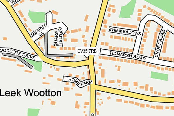 CV35 7RB map - OS OpenMap – Local (Ordnance Survey) CV35 7RB map - OS OpenMap – Local (Ordnance Survey)