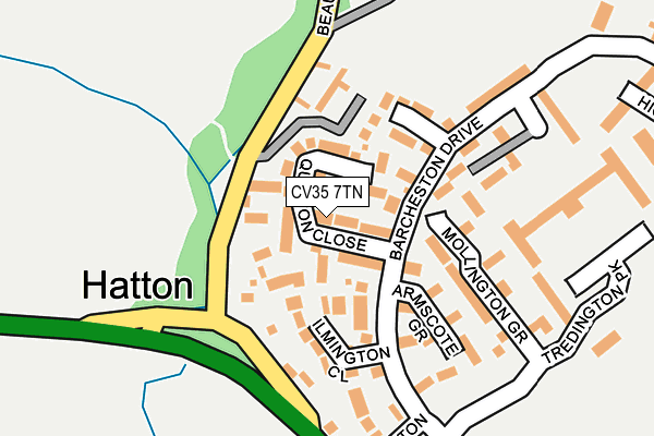 CV35 7TN map - OS OpenMap – Local (Ordnance Survey)