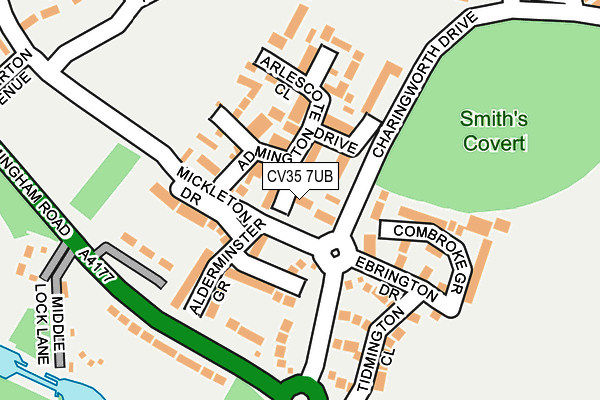 CV35 7UB map - OS OpenMap – Local (Ordnance Survey) CV35 7UB map - OS OpenMap – Local (Ordnance Survey)