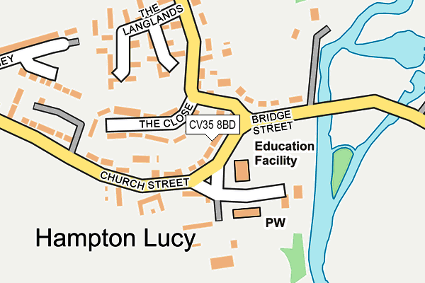 CV35 8BD map - OS OpenMap – Local (Ordnance Survey)