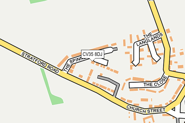 CV35 8DJ map - OS OpenMap – Local (Ordnance Survey) CV35 8DJ map - OS OpenMap – Local (Ordnance Survey)