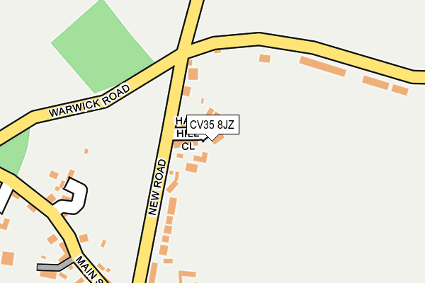 CV35 8JZ map - OS OpenMap – Local (Ordnance Survey) CV35 8JZ map - OS OpenMap – Local (Ordnance Survey)
