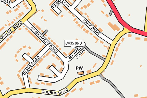 CV35 8NU map - OS OpenMap – Local (Ordnance Survey) CV35 8NU map - OS OpenMap – Local (Ordnance Survey)