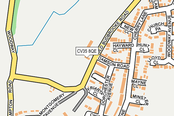 CV35 8QE map - OS OpenMap – Local (Ordnance Survey) CV35 8QE map - OS OpenMap – Local (Ordnance Survey)