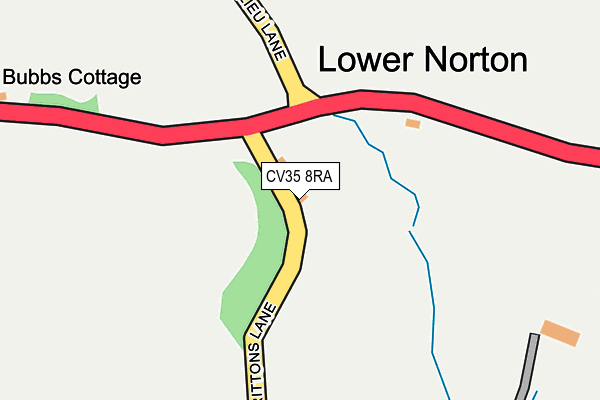 CV35 8RA map - OS OpenMap – Local (Ordnance Survey) CV35 8RA map - OS OpenMap – Local (Ordnance Survey)