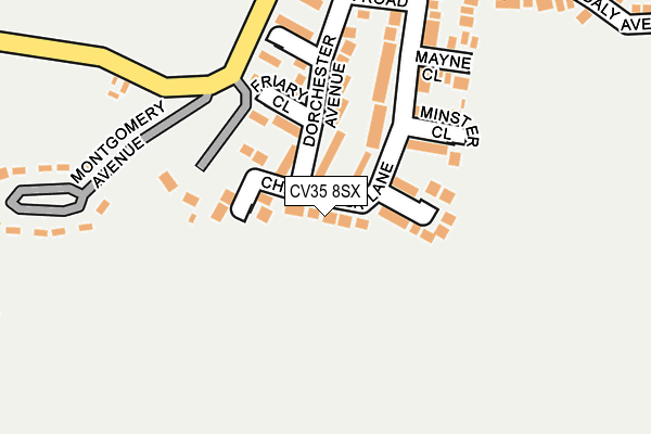 CV35 8SX map - OS OpenMap – Local (Ordnance Survey) CV35 8SX map - OS OpenMap – Local (Ordnance Survey)
