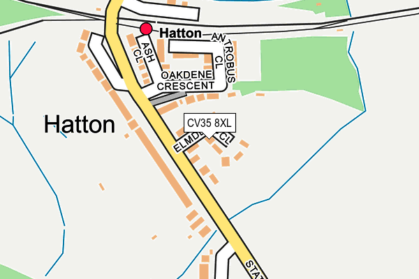 CV35 8XL map - OS OpenMap – Local (Ordnance Survey) CV35 8XL map - OS OpenMap – Local (Ordnance Survey)
