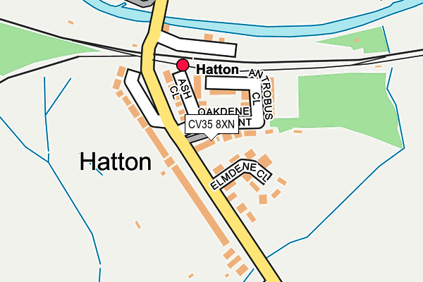 CV35 8XN map - OS OpenMap – Local (Ordnance Survey) CV35 8XN map - OS OpenMap – Local (Ordnance Survey)
