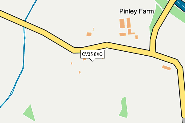 CV35 8XQ map - OS OpenMap – Local (Ordnance Survey) CV35 8XQ map - OS OpenMap – Local (Ordnance Survey)