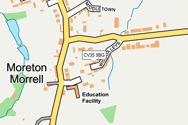 CV35 9BG map - OS OpenMap – Local (Ordnance Survey) CV35 9BG map - OS OpenMap – Local (Ordnance Survey)