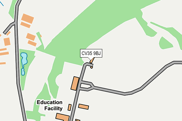CV35 9BJ map - OS OpenMap – Local (Ordnance Survey) CV35 9BJ map - OS OpenMap – Local (Ordnance Survey)