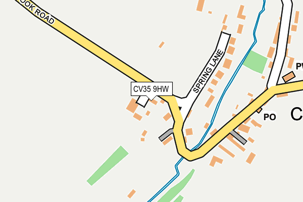 CV35 9HW map - OS OpenMap – Local (Ordnance Survey) CV35 9HW map - OS OpenMap – Local (Ordnance Survey)