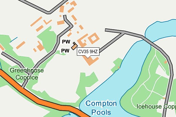 CV35 9HZ map - OS OpenMap – Local (Ordnance Survey)