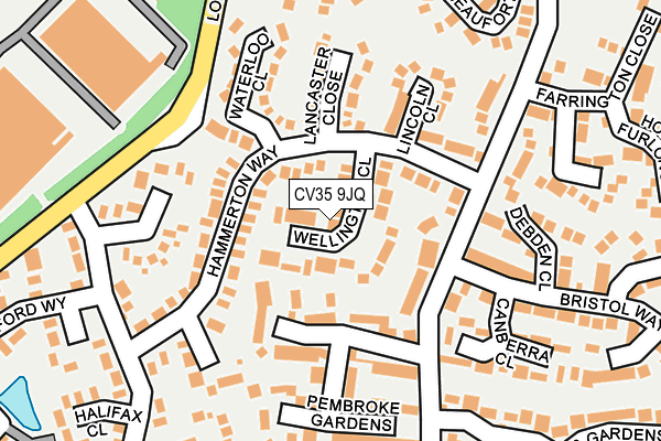 CV35 9JQ map - OS OpenMap – Local (Ordnance Survey) CV35 9JQ map - OS OpenMap – Local (Ordnance Survey)