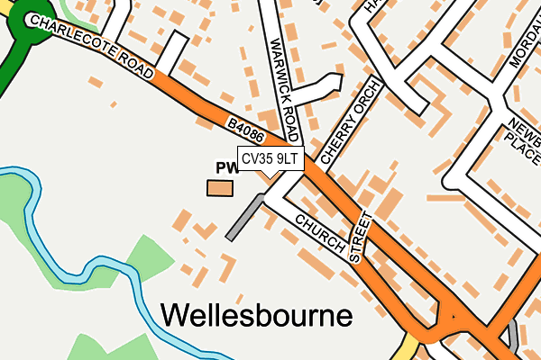 CV35 9LT map - OS OpenMap – Local (Ordnance Survey)