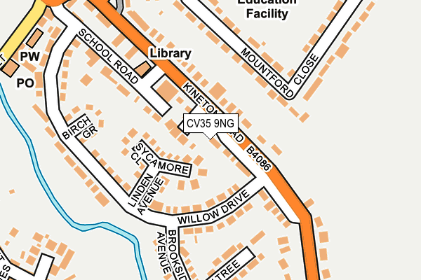 CV35 9NG map - OS OpenMap – Local (Ordnance Survey) CV35 9NG map - OS OpenMap – Local (Ordnance Survey)