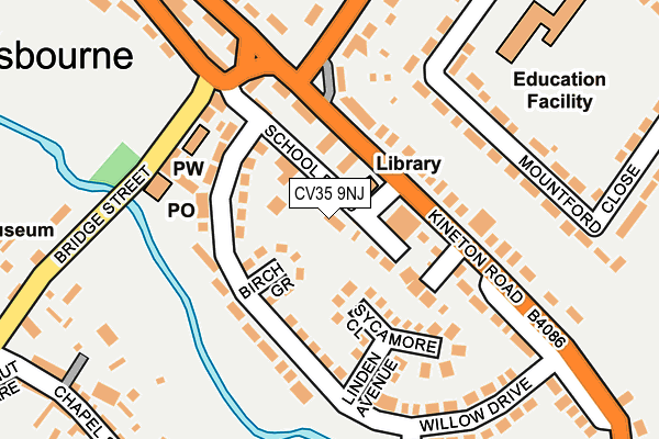 CV35 9NJ map - OS OpenMap – Local (Ordnance Survey) CV35 9NJ map - OS OpenMap – Local (Ordnance Survey)