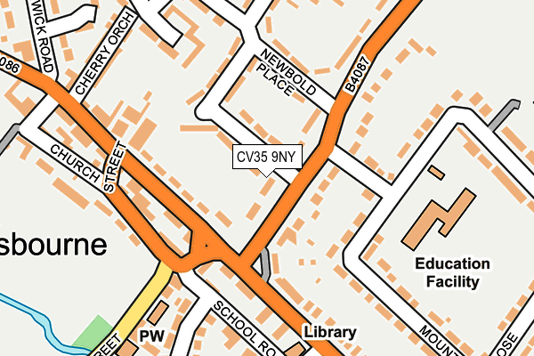 CV35 9NY map - OS OpenMap – Local (Ordnance Survey) CV35 9NY map - OS OpenMap – Local (Ordnance Survey)