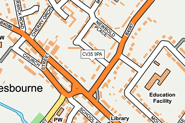CV35 9PA map - OS OpenMap – Local (Ordnance Survey) CV35 9PA map - OS OpenMap – Local (Ordnance Survey)