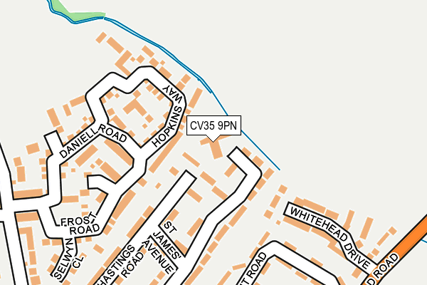 CV35 9PN map - OS OpenMap – Local (Ordnance Survey) CV35 9PN map - OS OpenMap – Local (Ordnance Survey)